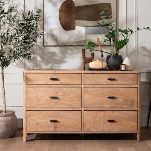 Commode en bois recyclé FSC 6 tiroirs HANOI